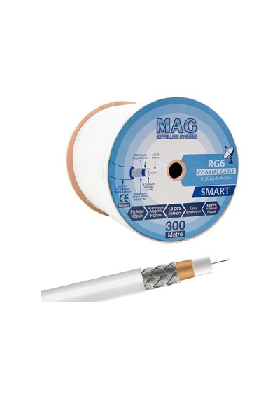 Mag Smart Rg6-u4 Anten Kablosu 64 Tel 300 Metre