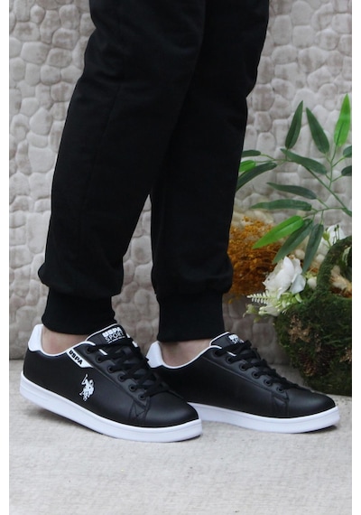 U.s. Polo Assn. Costa Siyah Beyaz Sneaker Erkek Ayakkabı 001