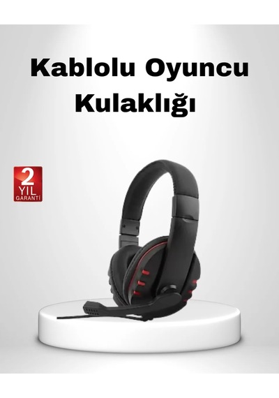 Rahat Dayanıklı Mikrofonlu Oyun Kulaklığı Stereo Ses, Ayarlanabilir Kafa Bandı