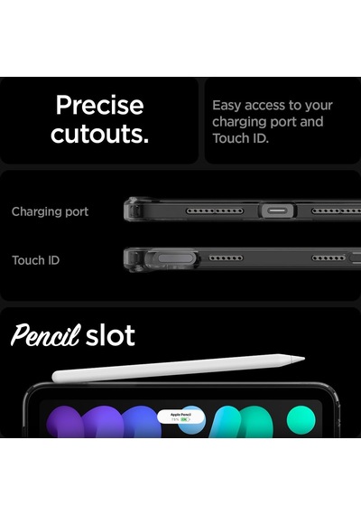 İpad Mini 2024/2021 İle Uyumlu Kılıf Ultra Hybrid Zero One Black - Acs09162