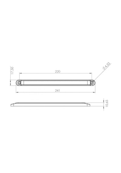 PARMAK LED MAVİ RENK 24CM 15LED 12V-24V