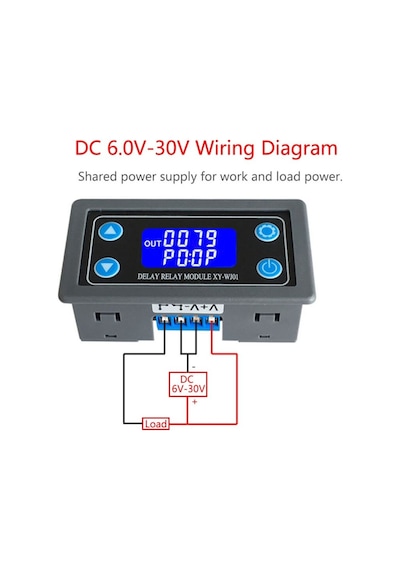 Xy-Wj01 Dc12V Led Dijital Zamanlayıcı Röle Modül