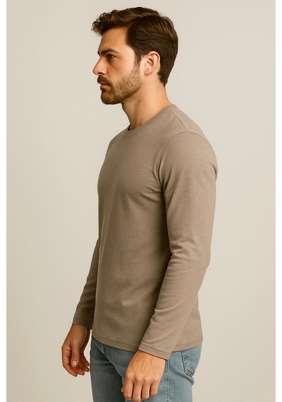 Axxel Erkek Toprak Rengi Uzun Kollu T-shirt-d240 Açık Kahverengi Axxel Erkek Toprak Rengi Uzun Kollu T-shirt-d240 Açık Kahverengi