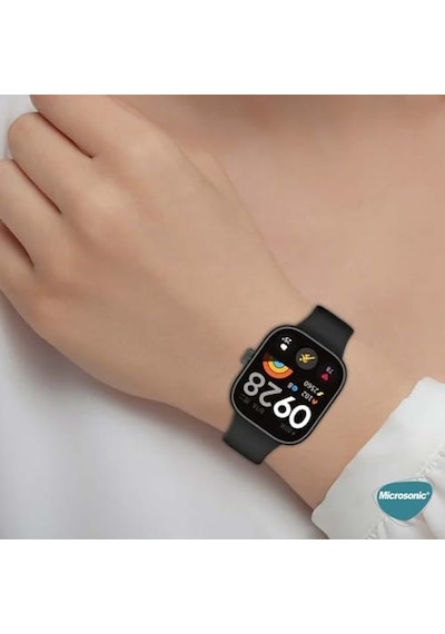 Xiaomi Redmi Watch 4 İçin Kordon Silicone Sport Band Siyah