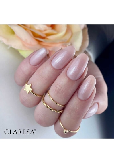 Claresa Kalıcı Oje French Time Yarı Şeffaf Parıltılı Açık Pembe 04 5gr