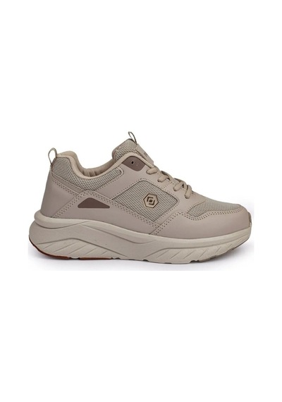 Queen Step 2110-26 Deri Anorak Anatomik Kadın Sneaker Bej Kahve Bej