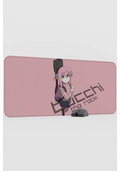 Bochi The Rock Anime V1 - 90x40 Xxl Gaming Kauçuk Kaymaz Taban Mouse Pad Fare Altlığı