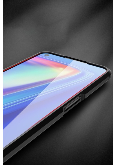 Newface Realme 7 Kılıf Auto Focus Kapak - Kırmızı Kırmızı