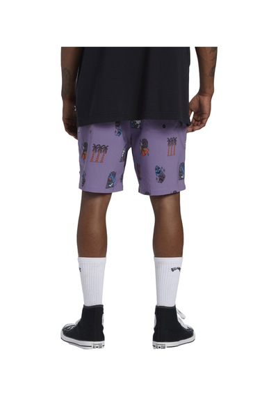 Bıllabong Billabong Turn The Tide Layback Erkek Mor Volley Short 909- Çok Renkli