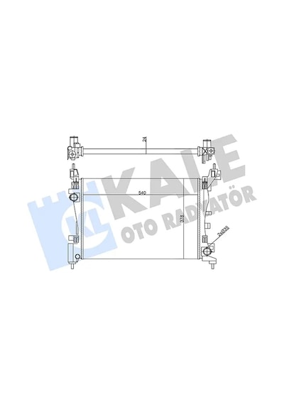Su Radyatörü - Fiat Qubo, Grande Punto, Punto, Fiorino - Kale-356435