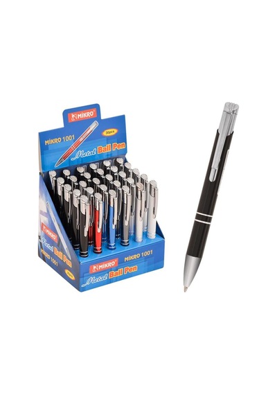 Tükenmez Kalem Metal 1001 B/p-30 1 Adet Karışık