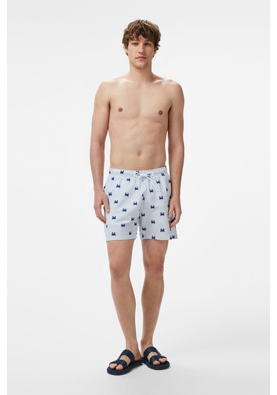 Nautica Erkek Regular Fit Çizgili Mayo Şort - Lacivert Lacivert