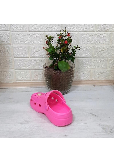 Sonimix 12901 Pembe Taşlı Kalın Tabanlı Kadın Terlik 001