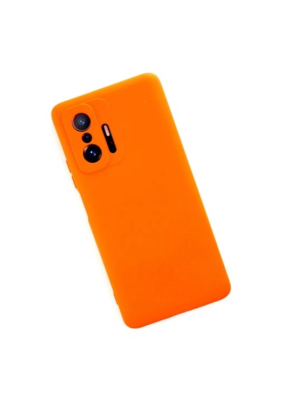 Newface Xiaomi Mi 11t Pro Kılıf Nano İçi Kadife Silikon - Turuncu Belirtilmemiş