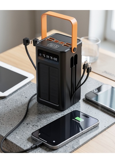 Güneş Enerjili Taşınabilir Powerbank 80000mah Uczzz80000güneşenerjilipowerbank Çok Renkli
