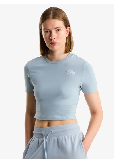 The North Face Nf0a55ao-fn4 W Essential Cropped Slim Kadın T-shirt Turkuaz
