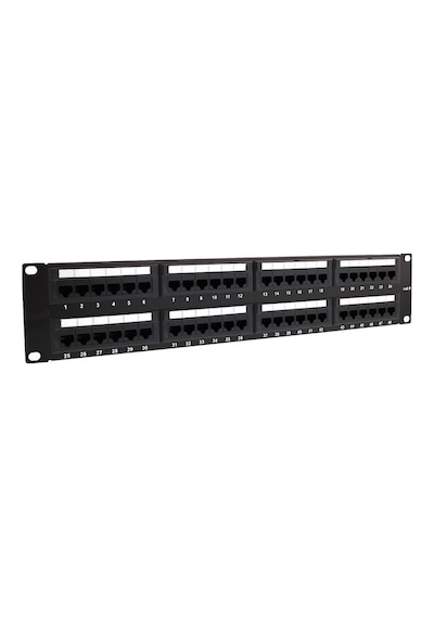 HqSpeed 48 Port Cat6 Patch Panel Dolu