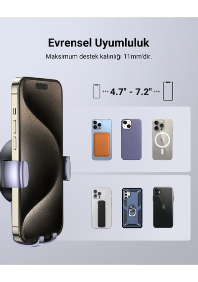 Ugreen Araç İçi Telefon Tutucu Air Vent , Uzay Girişi, 50564