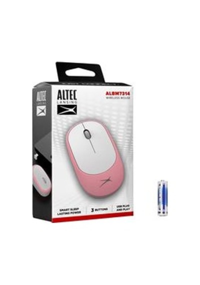 Altec Lansing Albm7314 Pembe 2.4ghz Usb 1200dpı Alkalin Pilli Kablosuz Mouse Diğer