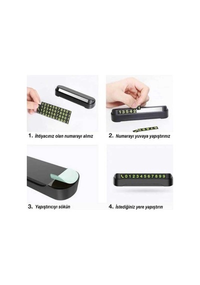 Araç Torpido Üstü Cep Telefon Numarası için Aç Kapa