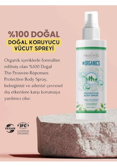 2'li The Prouvée Organics Doğal Ve Organik Sivrisinek Kovucu Sprey 0+ Ay 100 Ml