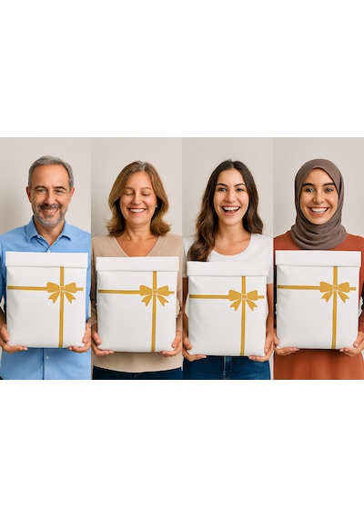 Yapışkanlı Hediye Ambalajı Hediye Paketi Hediye Çantası Nonwoven Bez Çanta Kargo Poşeti Şık Estetik Beyaz