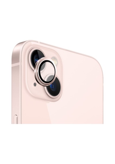 Safeus Safir Temperli Kamera Lens Koruyucu Apple Uyumlu iPhone 13 Ve Mini İle Pembe