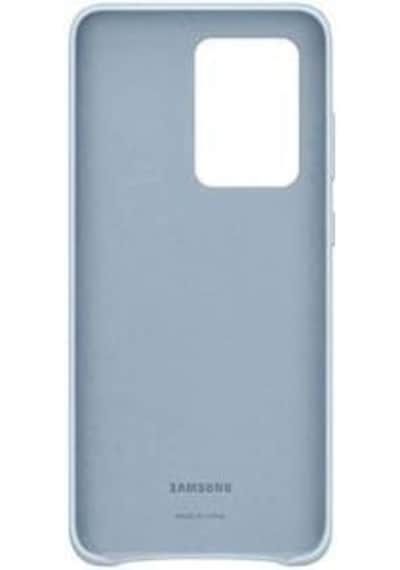 Galaxy S20 Ultra İle Uyumlu Kılıf Leather Cover Mavi Ef-vg988llegww