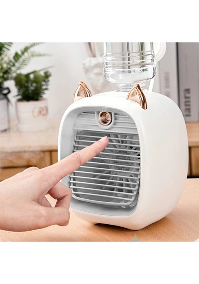 Ezere Hava Nemlendiricili Masaüstü Fan Taşınabilir Mini Klima Soğutucu- 5775