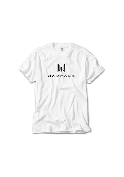 Warfare Black Text Beyaz Tişört Beyaz