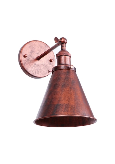 Mylights Bakır Eskitme Konık Retro Rustik Aplik E27 Duylu Retro