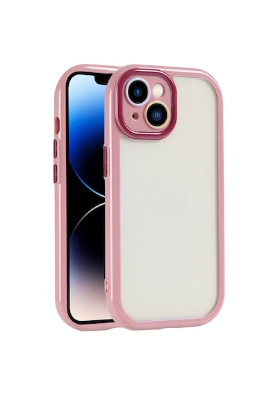Nourthkiingdom Apple Uyumlu iPhone 14 Kılıf Kamera Korumalı Renkli Kenar Ve Çerçeve Tasarımlı Nrtk Vitamin Kapak-mürdüm Mürdüm