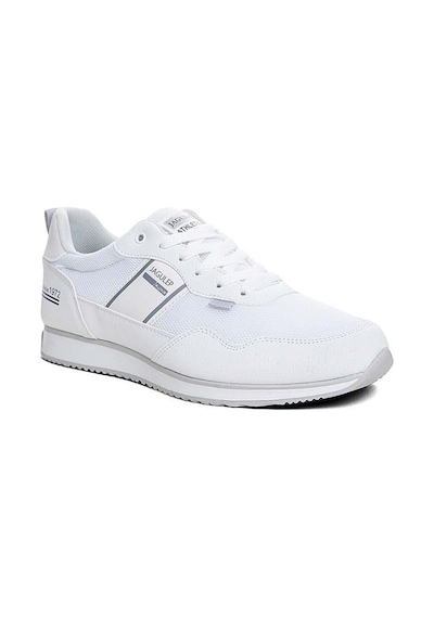 Jagulep Bugatti Deri Anorak Anatomik Erkek Sneaker Beyaz Buz Beyaz