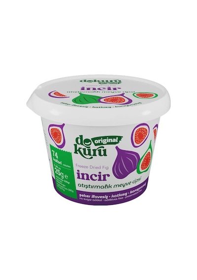 Dokuru İncir Kuru Meyve Cipsi - Dondurularak Kurutulmuş Freeze Dried Çıtır İncir 15 G