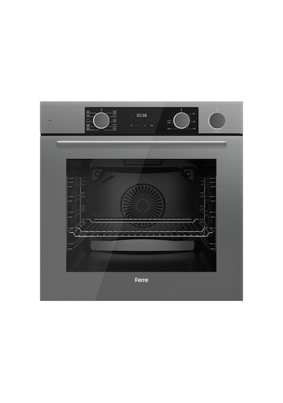 Ferre Fryart-Steamart SC Serisi Wok'lu Gri 3'lü  XE64CPR-SC408-D082 Ankastre Set