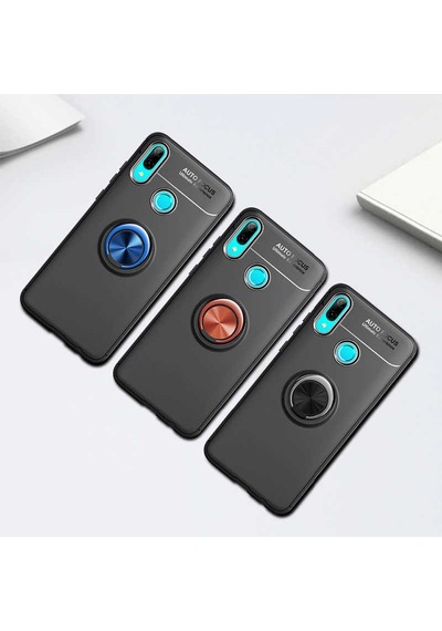 Huawei Y6 2019 Kılıf Zore Ravel Silikon Kapak Kırmızı