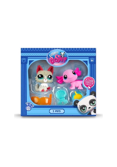 Lps Minişler Littlest Pet Shop Kedi Ve Aksolotl 2'li Figür Seti