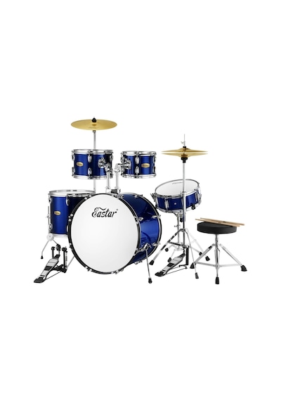 Eastar Eds-480mbe 22" 5-parça Akustik Davul Metallic Blue