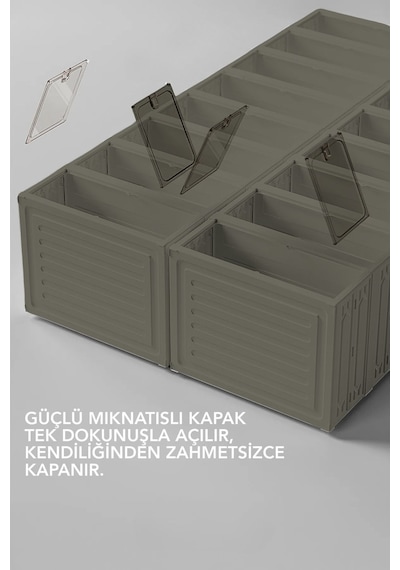 6 Katlı Katlanabilir Ayakkabılık, Modüler Ayakkabı Dolabı, Portatif Düzenleyici, Toprak Kahverengi 6 Katlı Katlanabilir Ayakkabılık, Modüler Ayakkabı Dolabı, Portatif Düzenleyici, Toprak Kahverengi