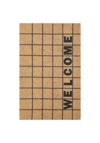 Charm Siyah Natürel Welcome Paspas Dış Kapı Paspası Kıl Kapı Önü Paspası 2005