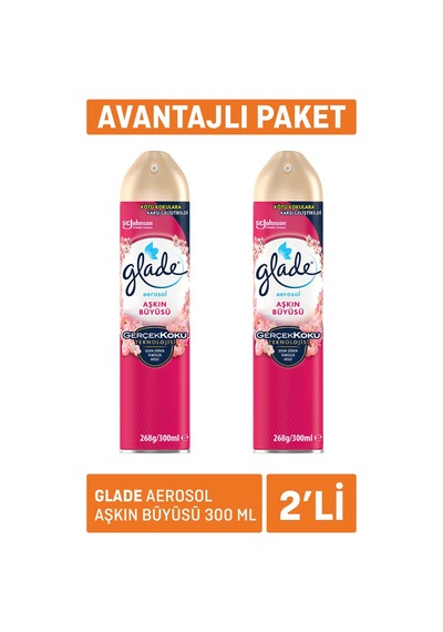 Glade Aerosol Aşkın Büyüsü 2 X 300 Ml - 8 Adet Tarı