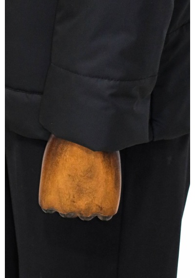 Wessi Slim Fit Kapüşonlu Siyah Erkek Şişme Mont Siyah