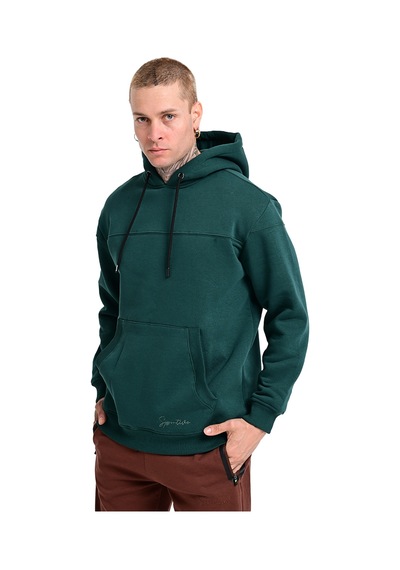 Sportive Lerida Hoodie Erkek Yeşil Günlük Stil Sweatshirt 24ku001-ysl Yeşil
