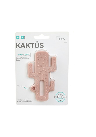 Silikon Diş Kaşıyıcı Kaktüs Pembe 2 Adet