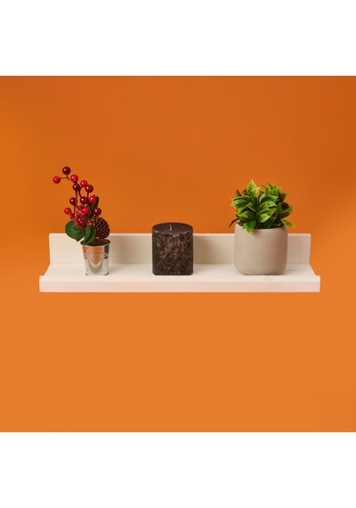 Dekor L Duvar Rafı - Beyaz - 49x14x7 Cm