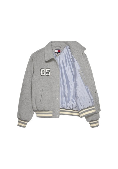 Tommy Hilfiger Tjc Varsıty Jacket, P6n Gri Erkek Ceket