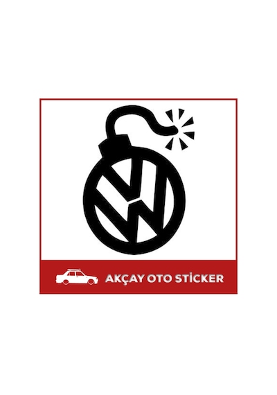 Volkswagen Bomba Sticker Volksvagen Sticker Araba Sticker