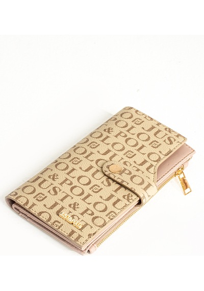 Just Polo Kadın Bol Kartlıklı Kağıt Para Bölmeli Cüzdan 10cmx18cm Pbu09 09vizon