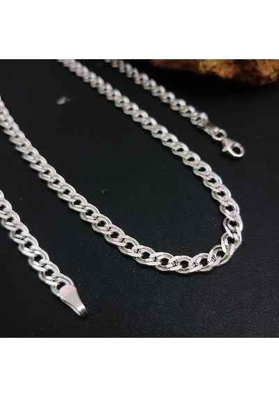 925 Ayar Gümüş Nonna Model Zincir Kolye 5 Mm