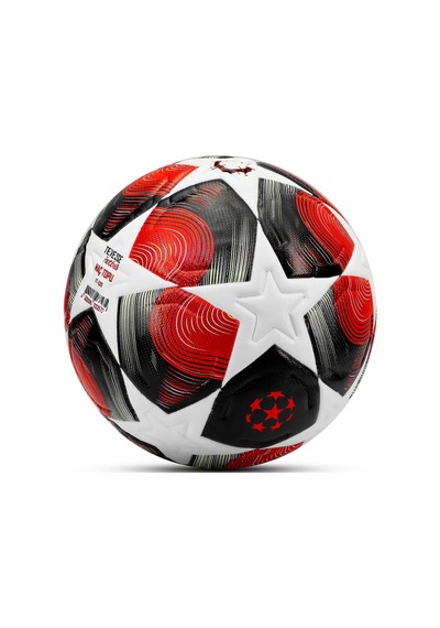 Pro-series Pu Futbol Topu Lazer Kesim Şampiyonlar Beton Halı Saha Resmi Maç Futbol Topu Kırmızı 520 Kırmızı